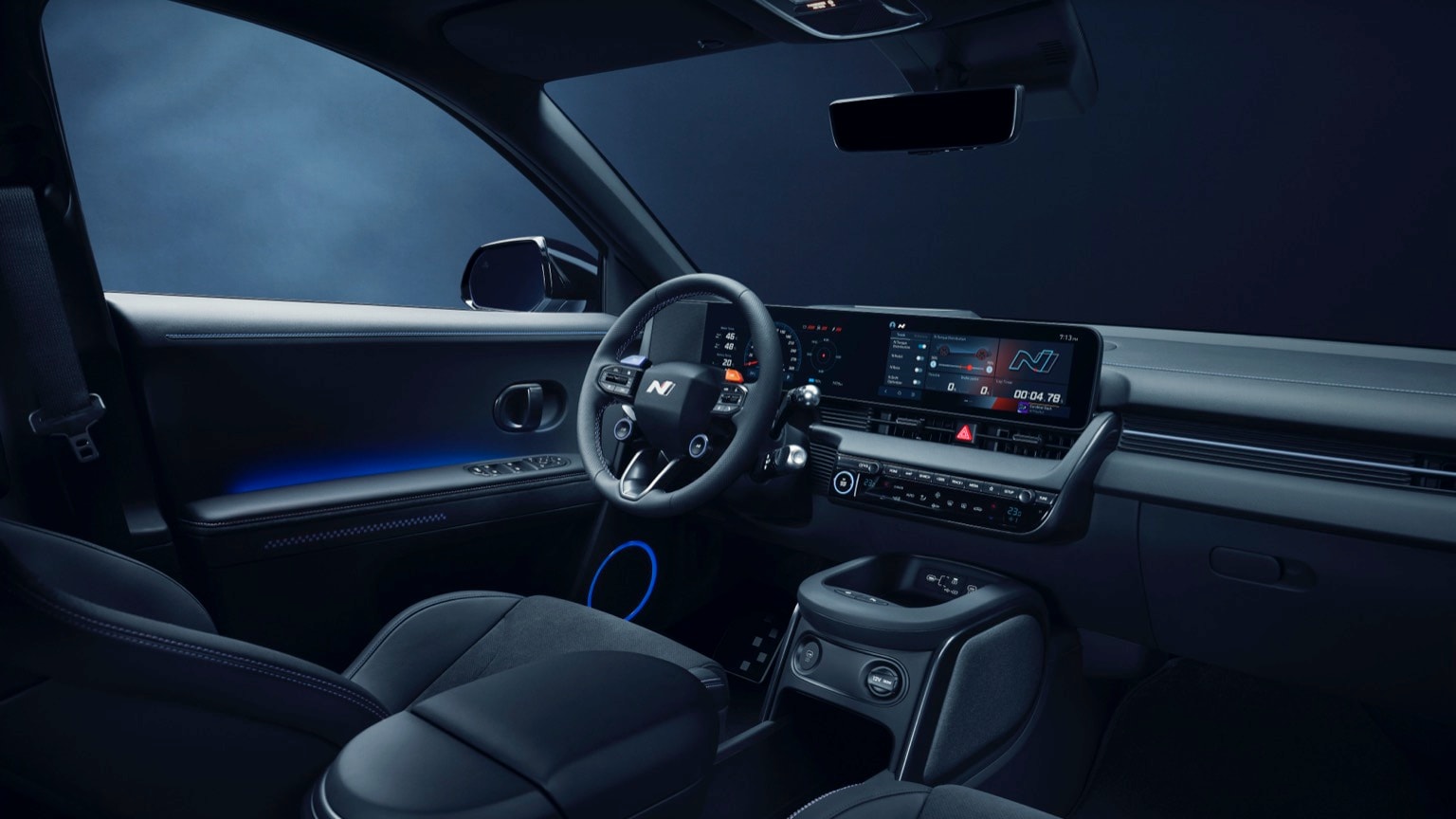 the interior of a car
