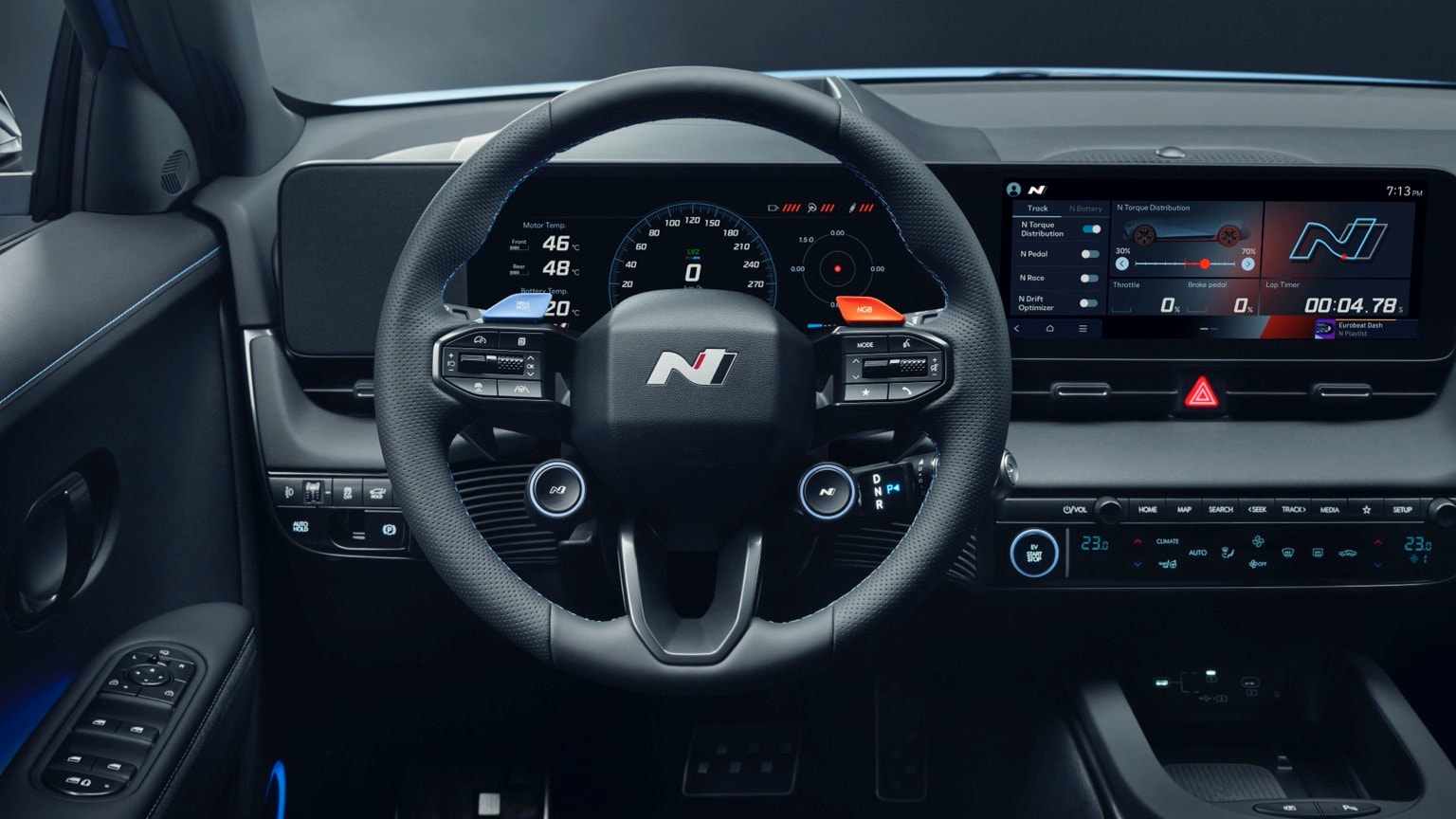 the interior of a car