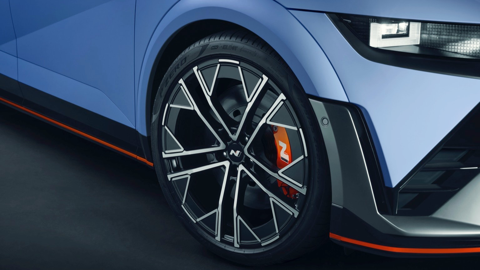 a close up of a car tire