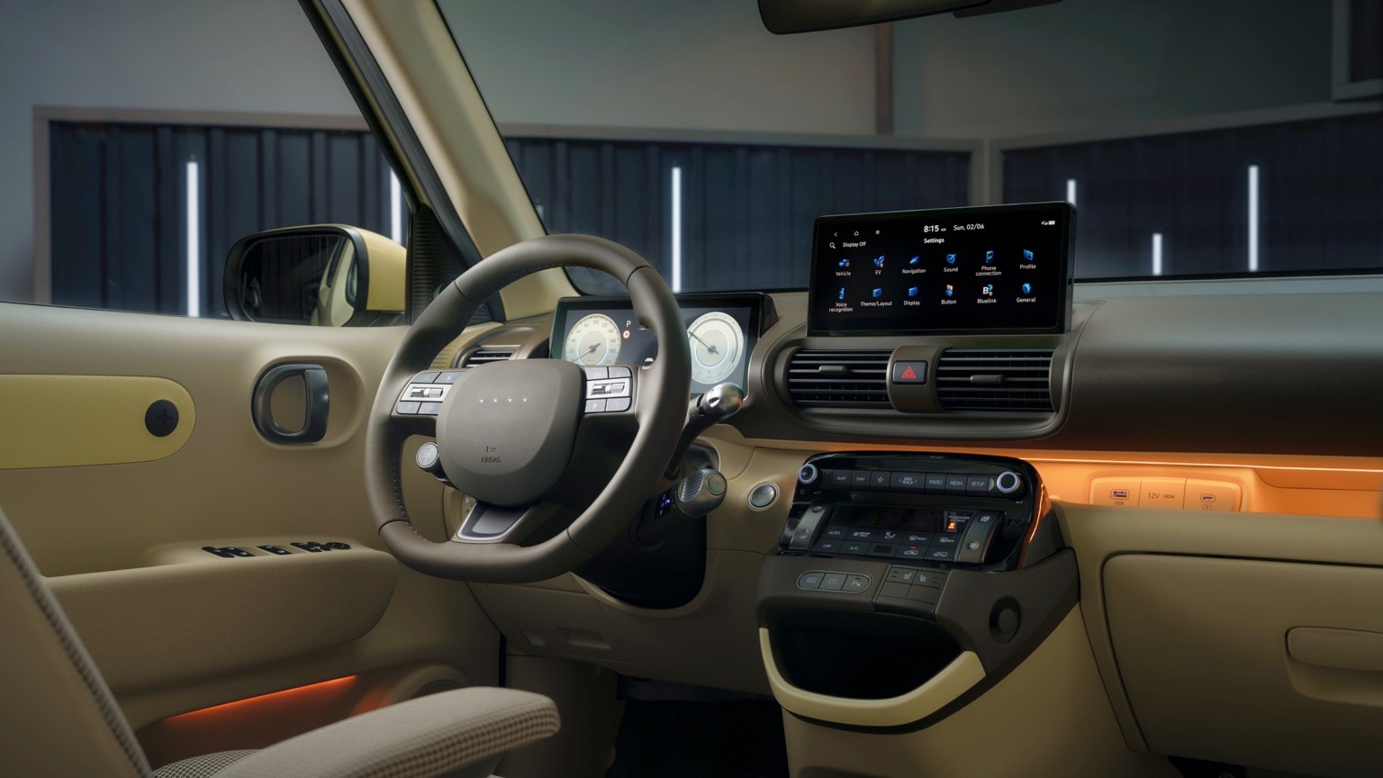 l'intérieur d'une voiture