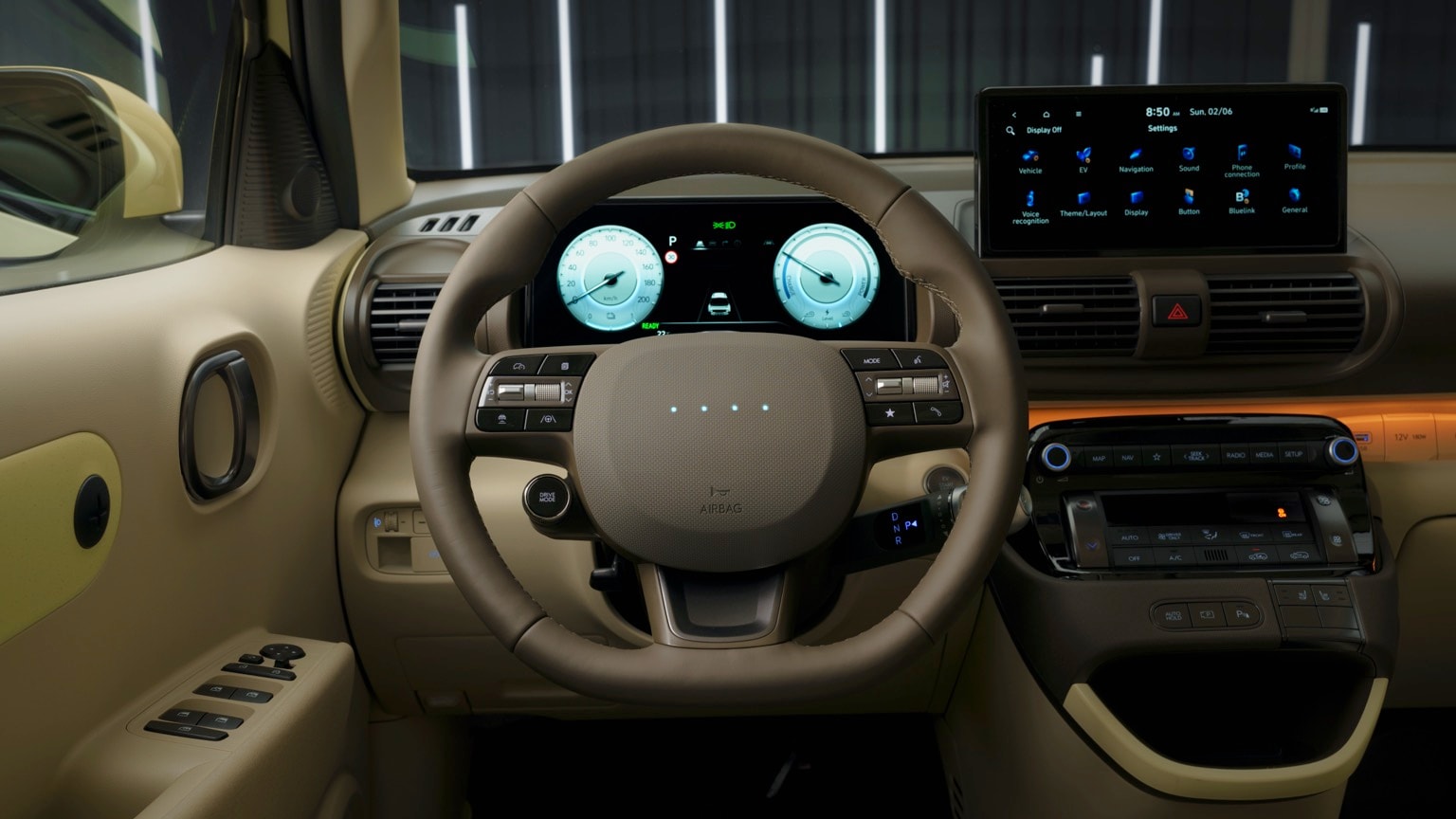 l'intérieur d'une voiture