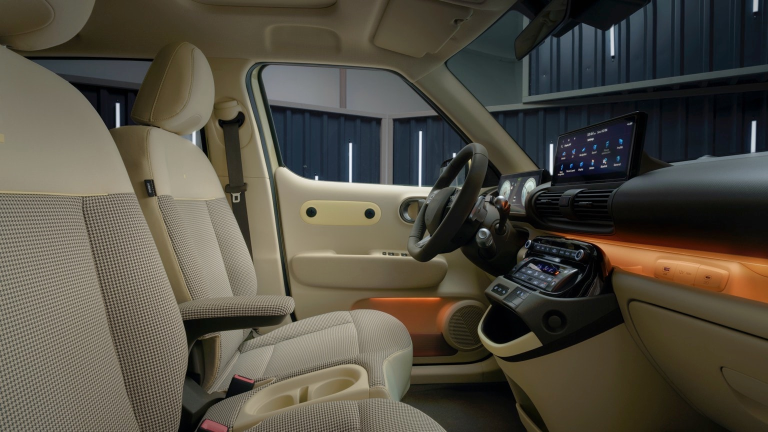 l'intérieur d'une voiture