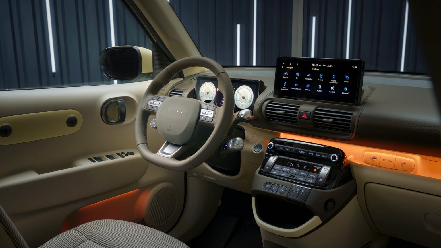 l'intérieur d'une voiture