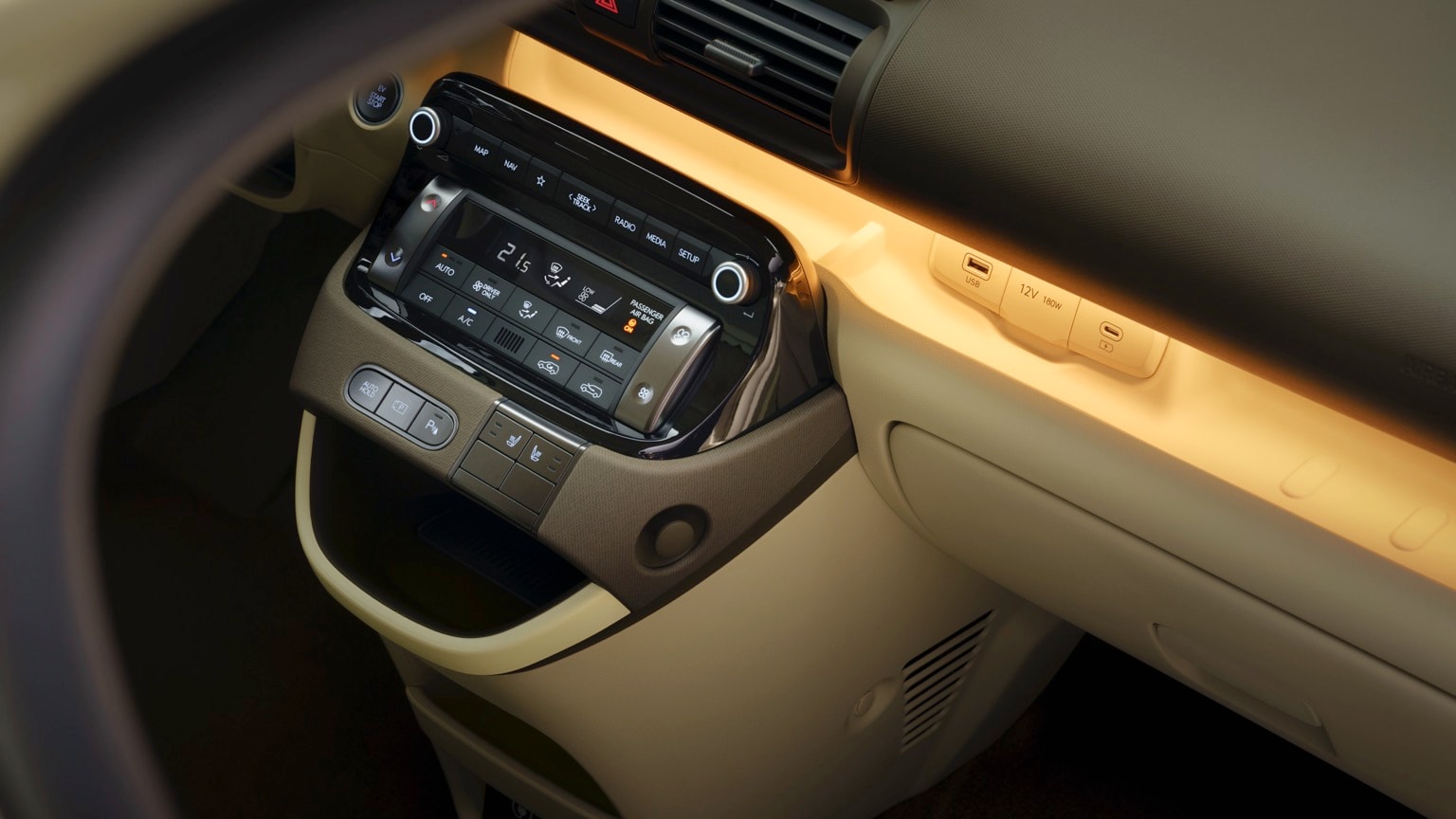 l'intérieur d'une voiture