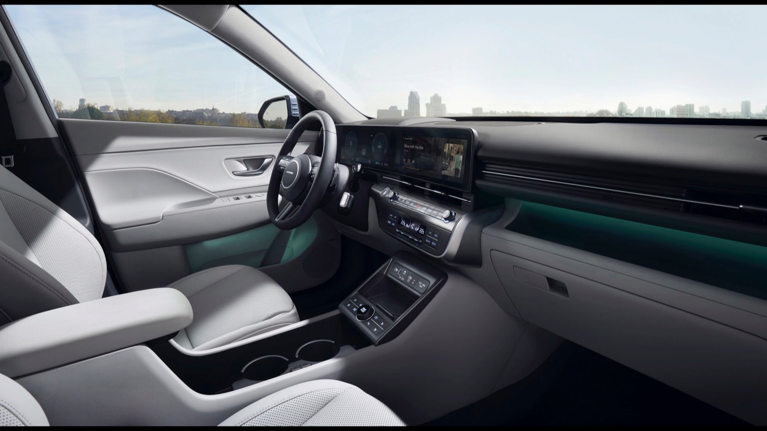 l'intérieur d'une voiture