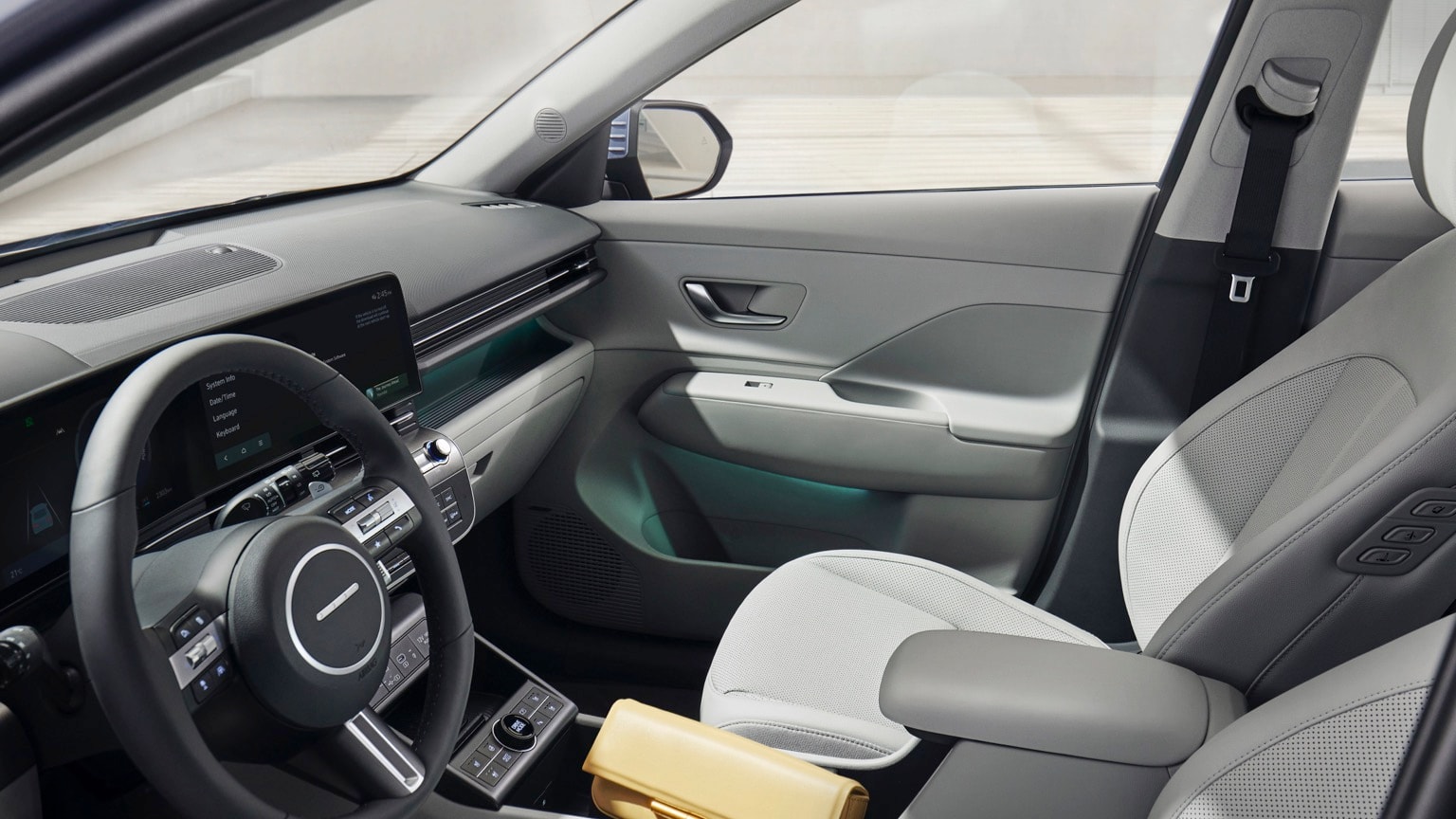 l'intérieur d'une voiture