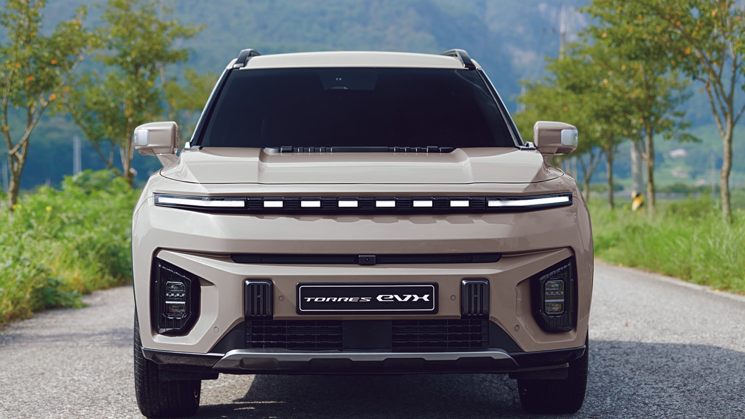 the front of a car