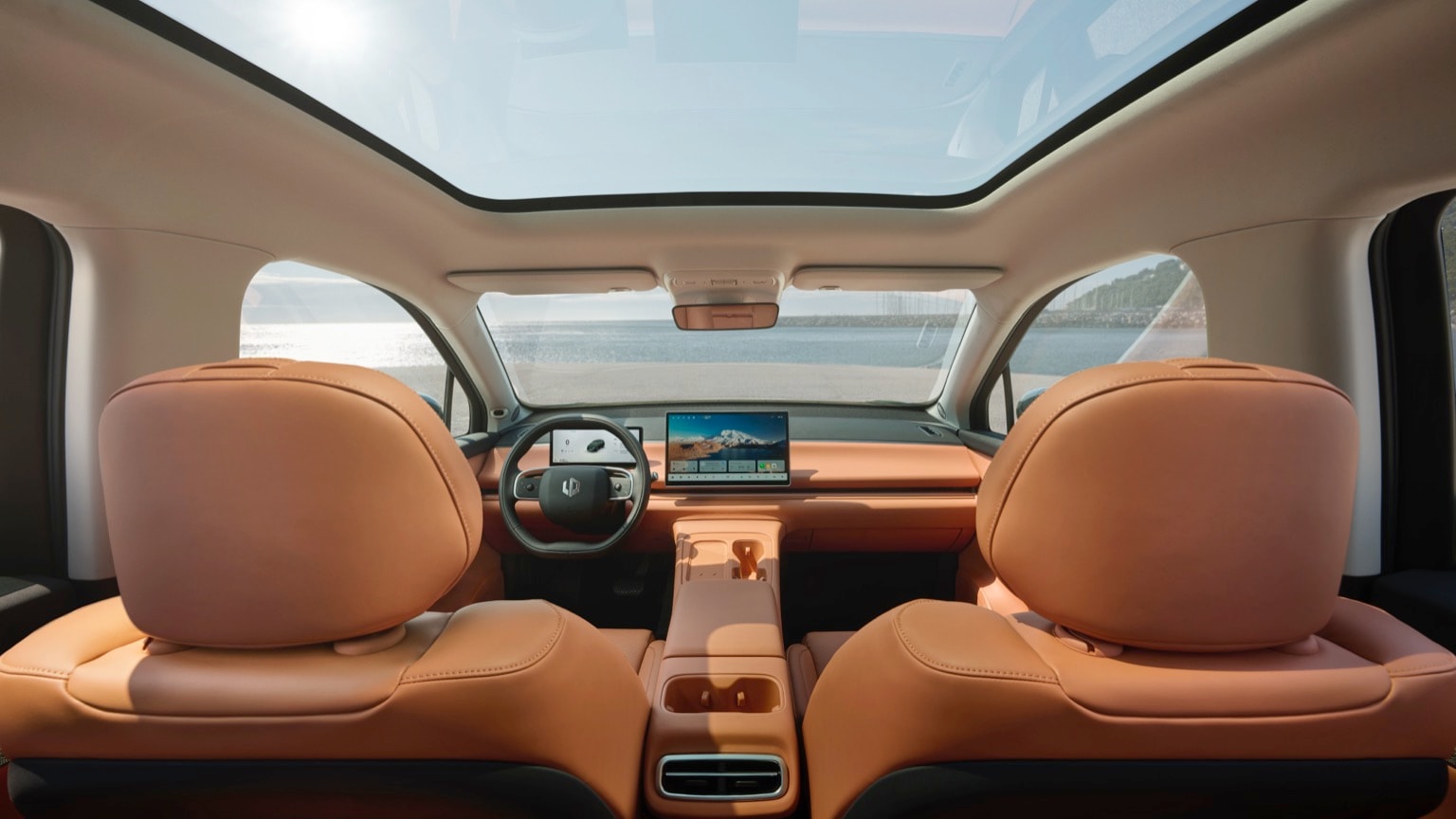 l'intérieur d'une voiture