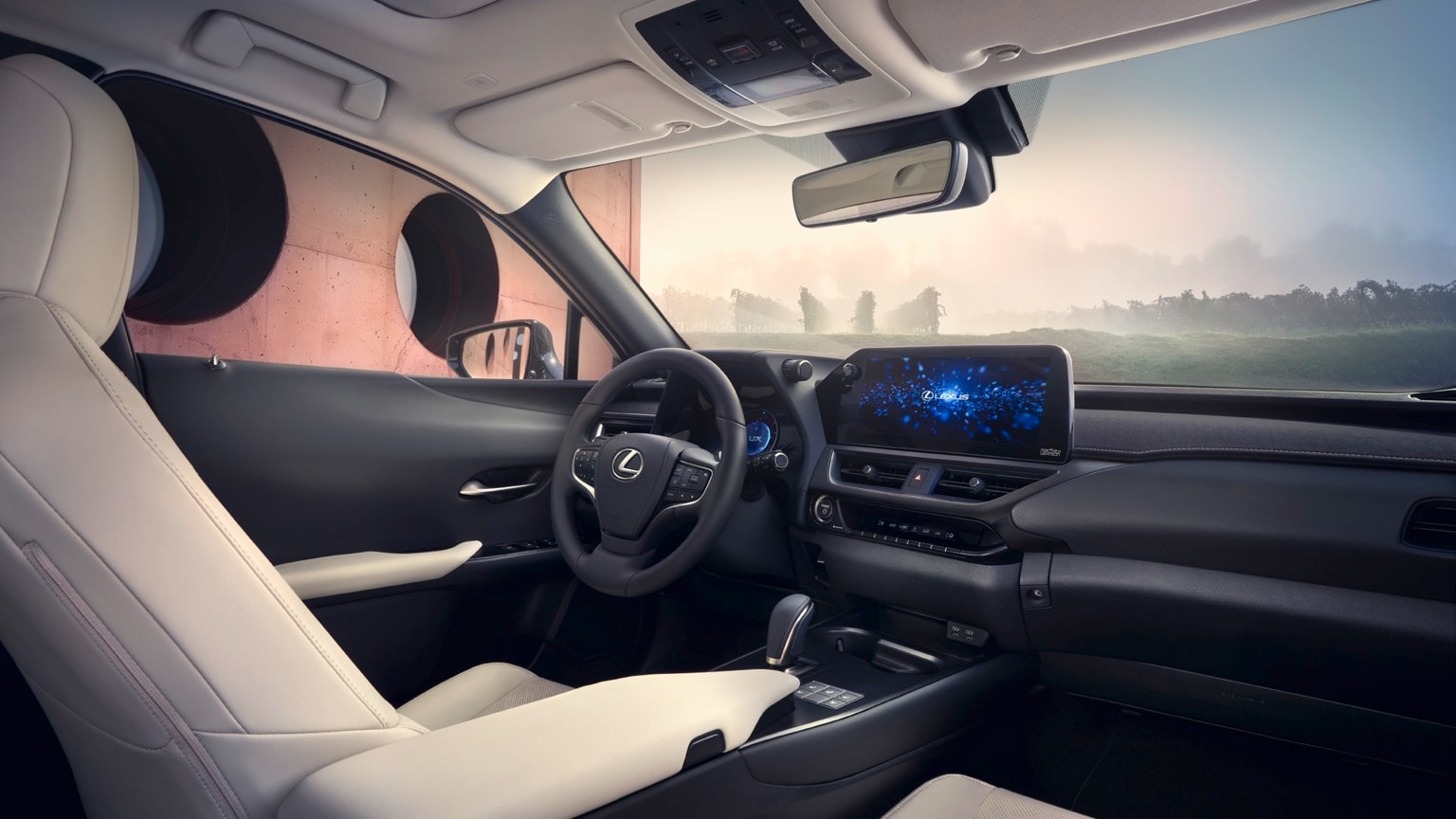 l'intérieur d'une voiture