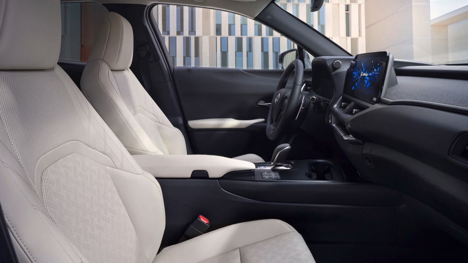l'intérieur d'une voiture