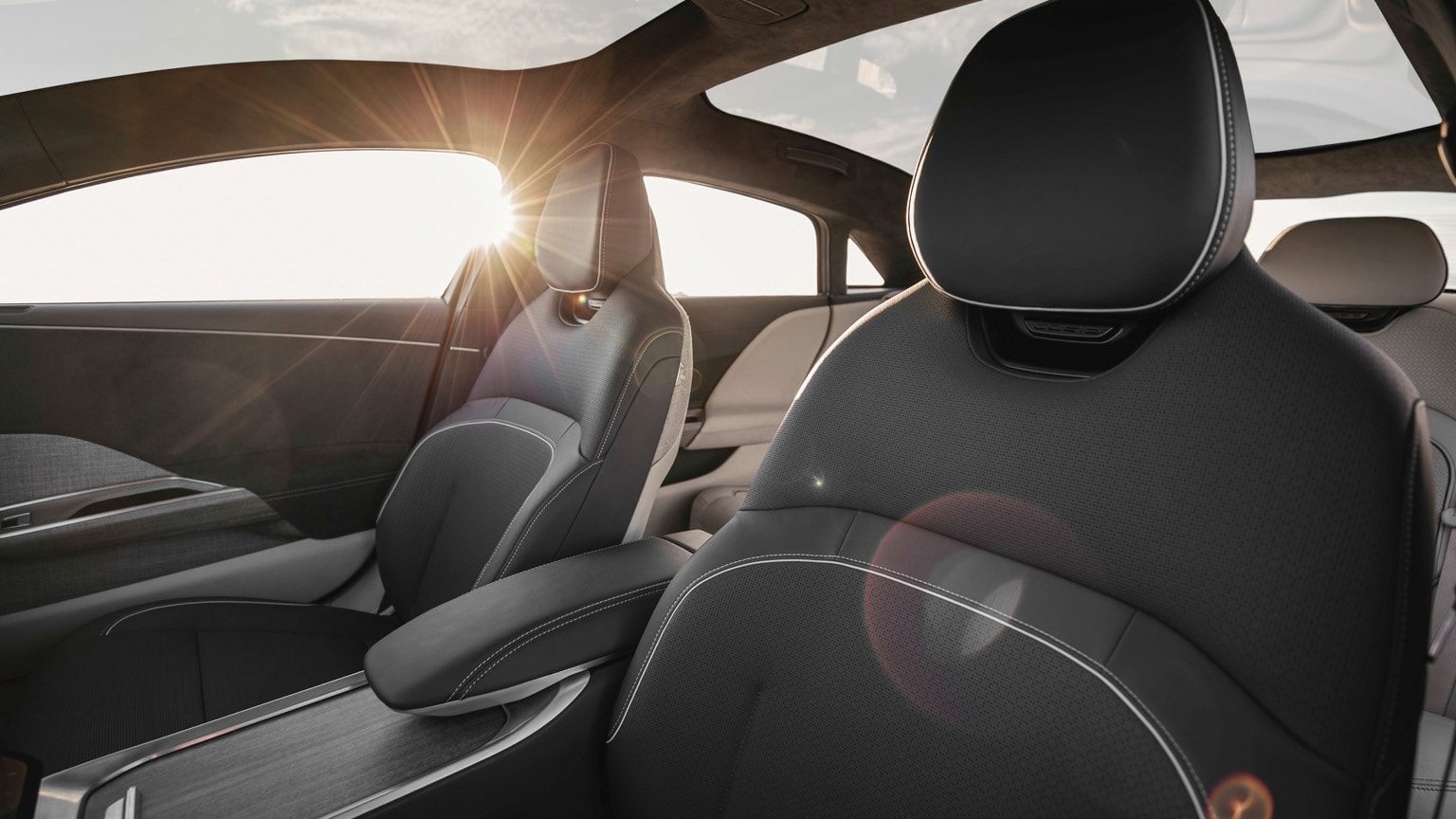 l'intérieur d'une voiture