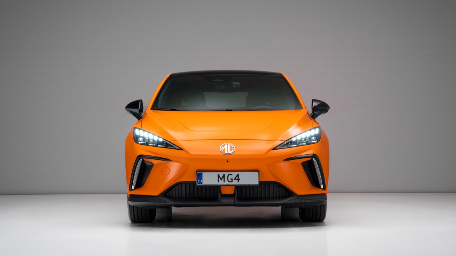 an orange sports car