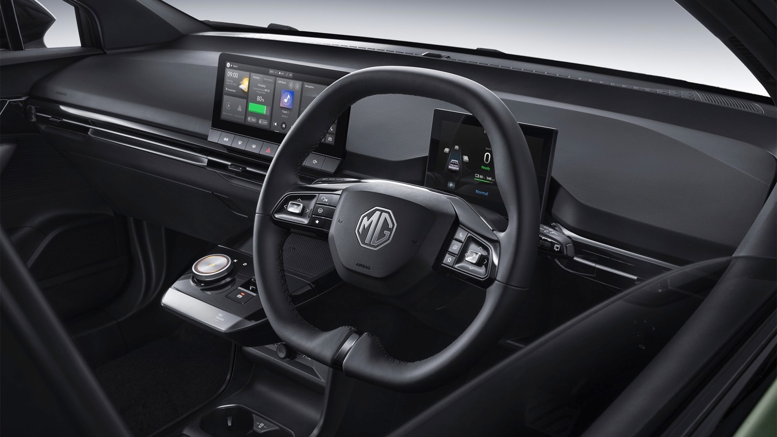 the interior of a car