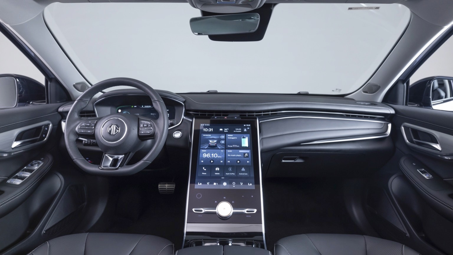 the interior of a car