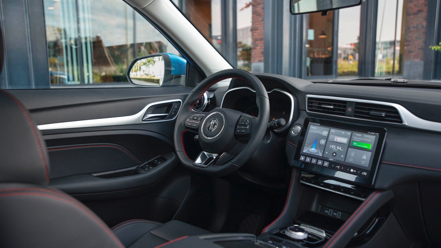 the interior of a car