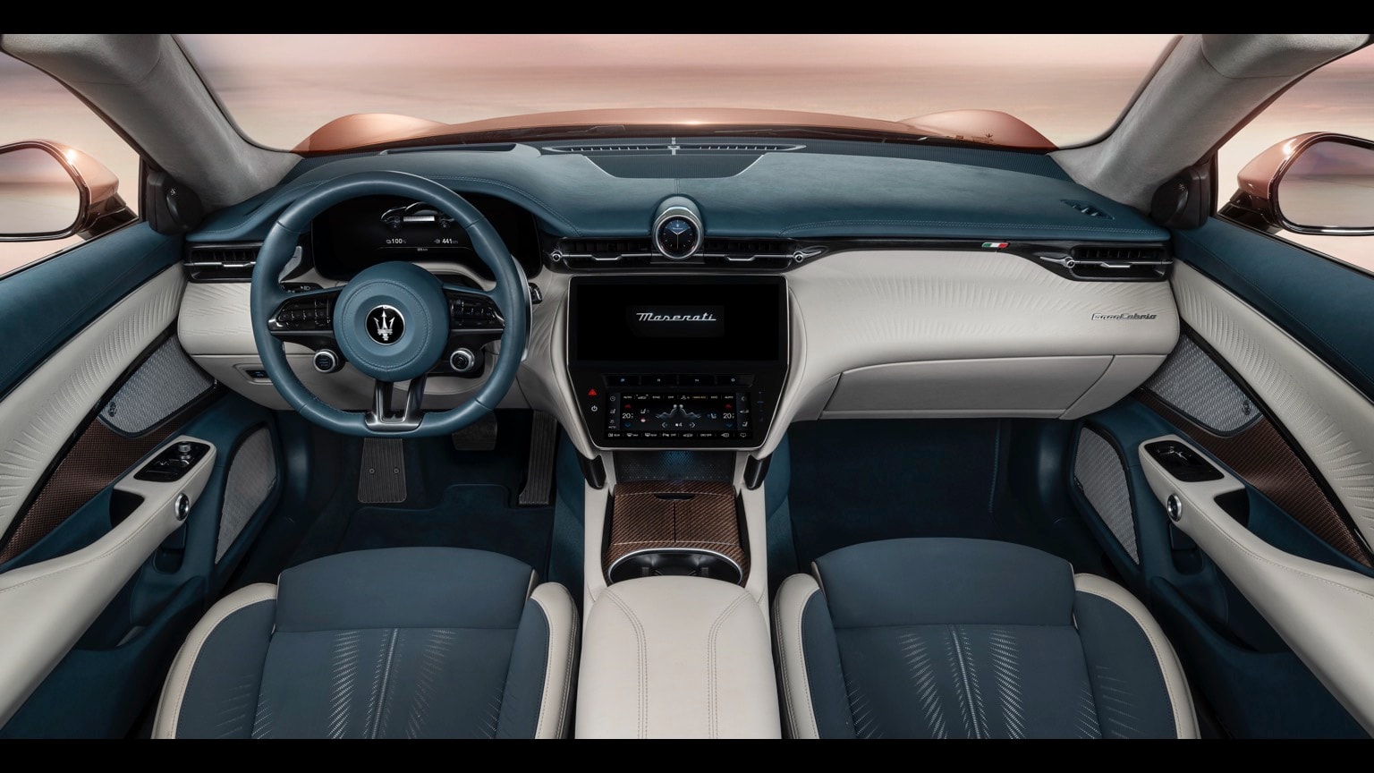 l'intérieur d'une voiture