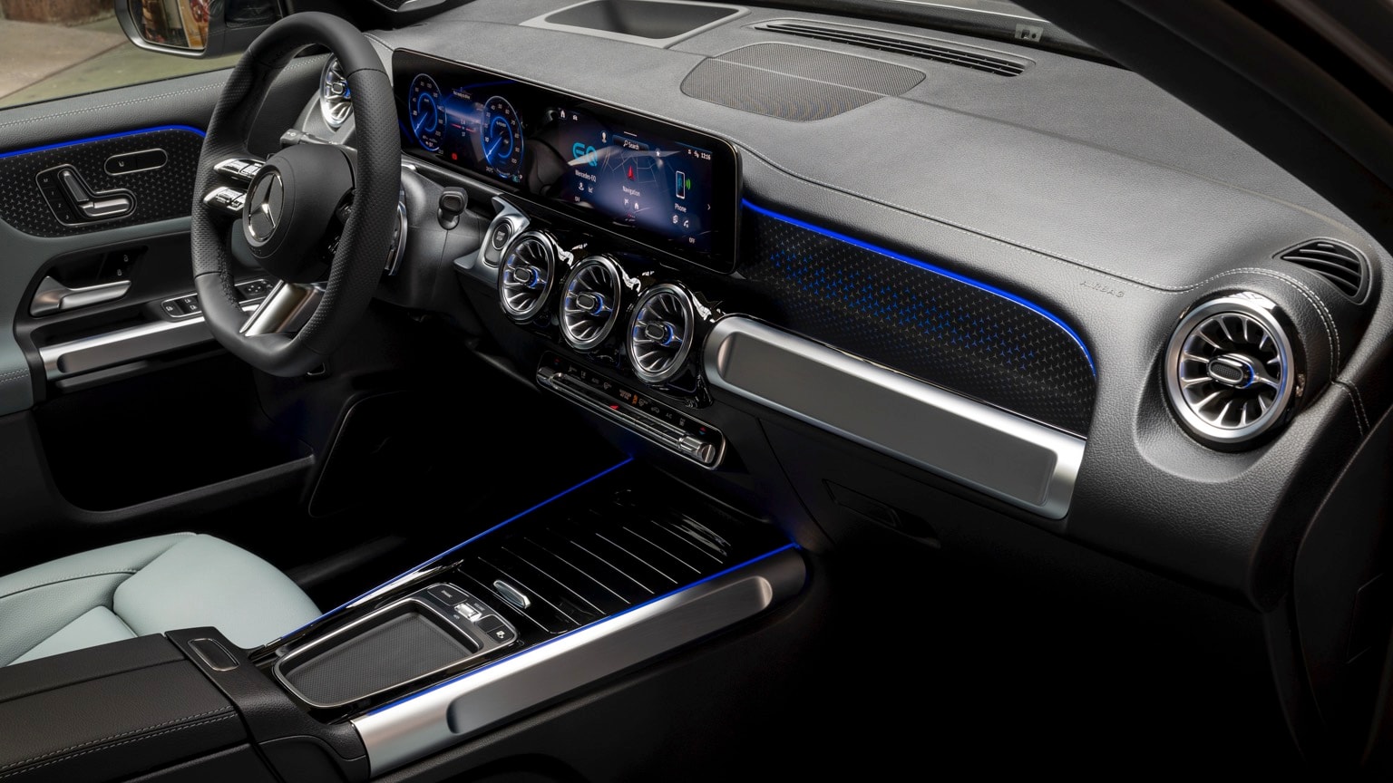 l'intérieur d'une voiture