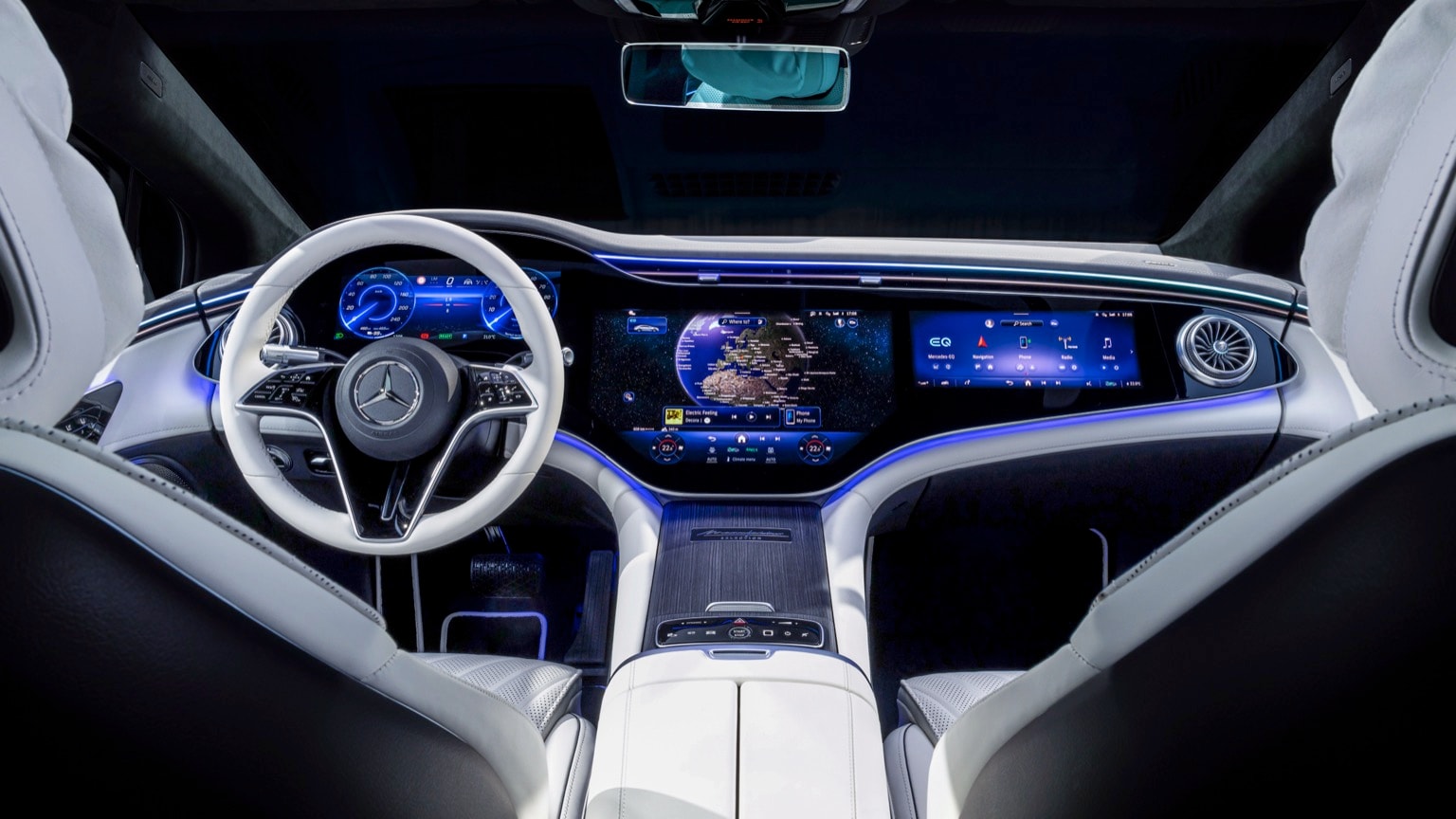 l'intérieur d'une voiture