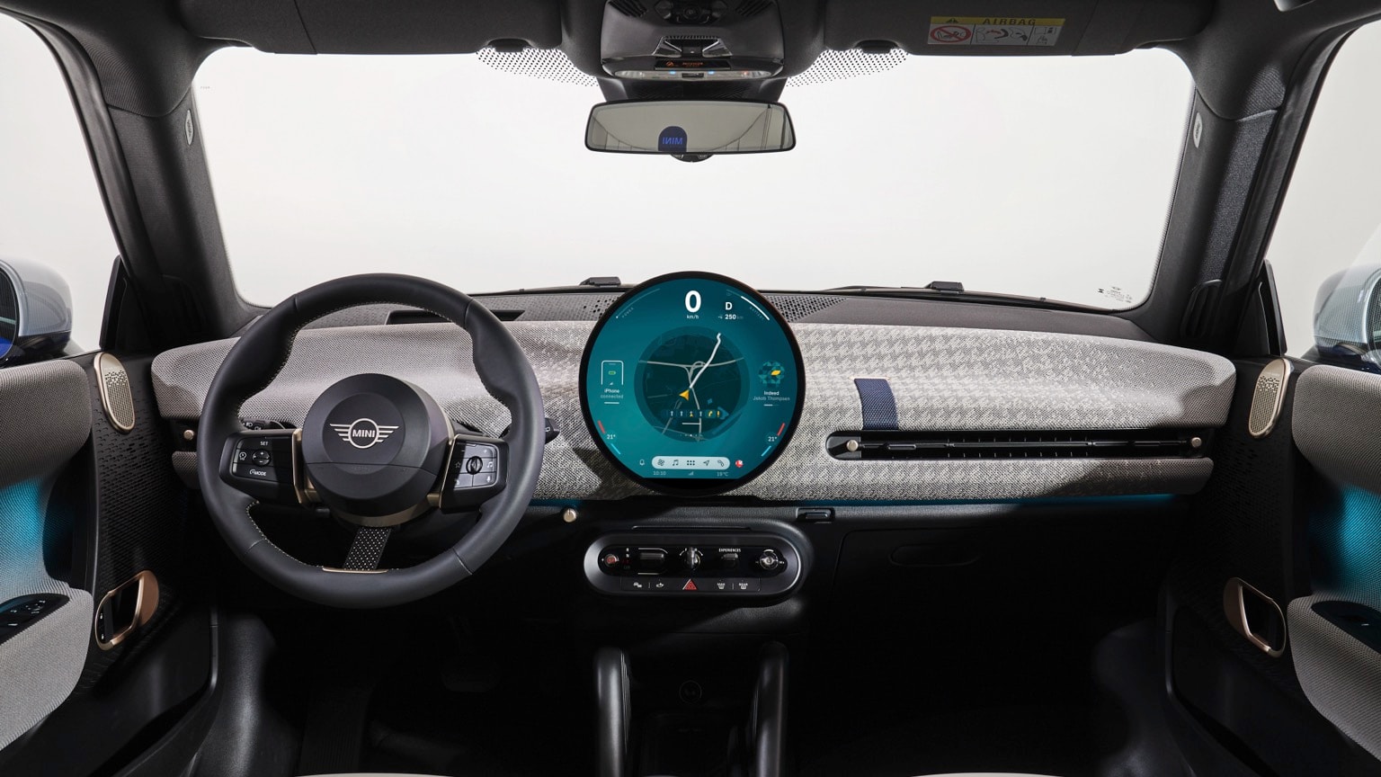 the interior of a car