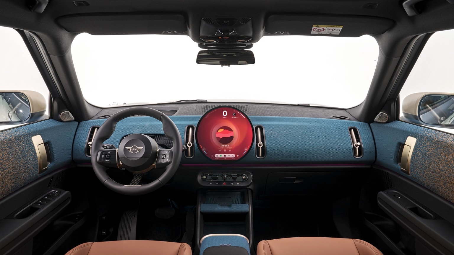 the interior of a car