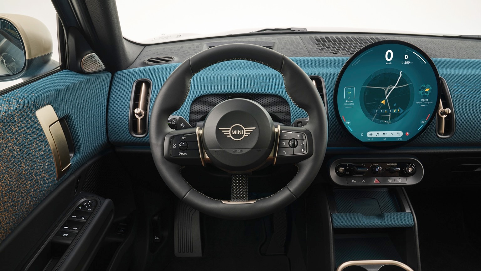 the interior of a car
