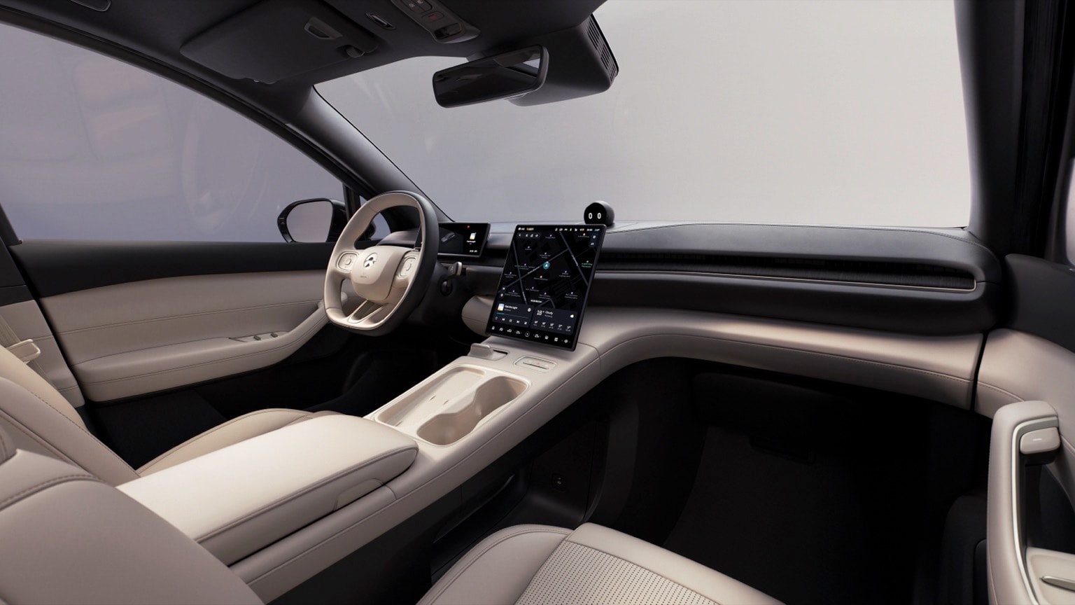 l'intérieur d'une voiture