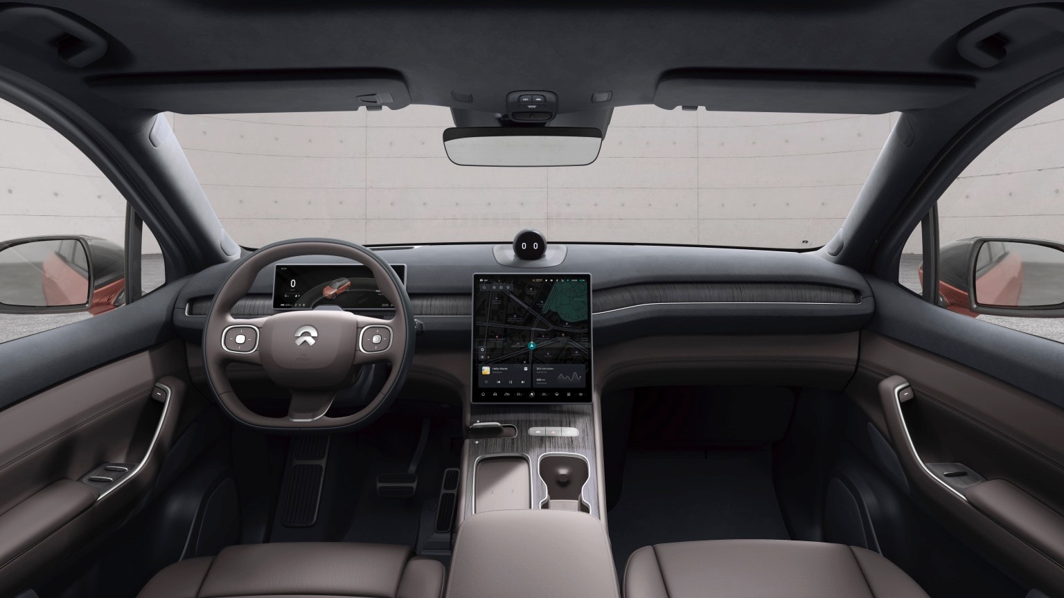 l'intérieur d'une voiture