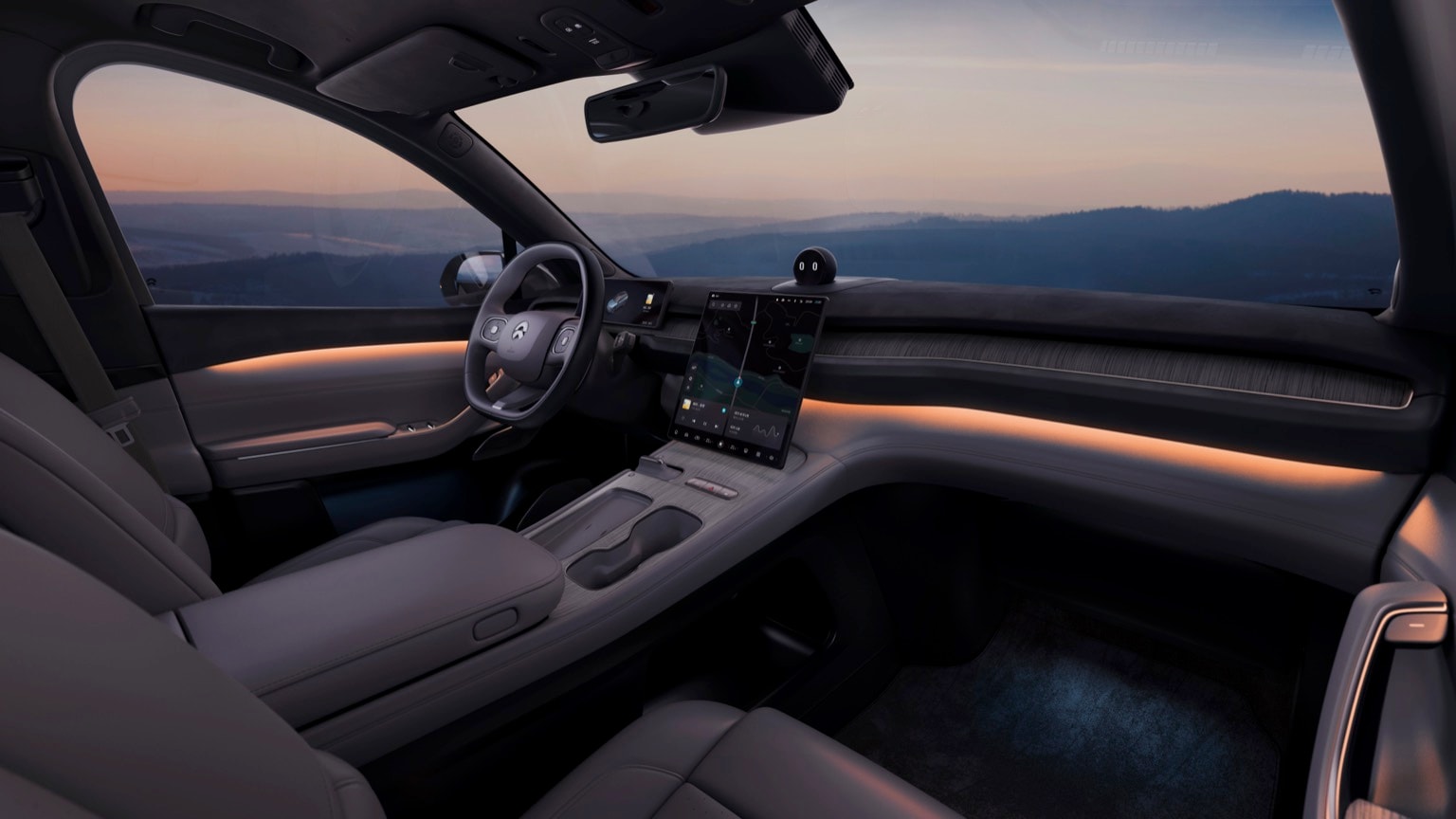 l'intérieur d'une voiture