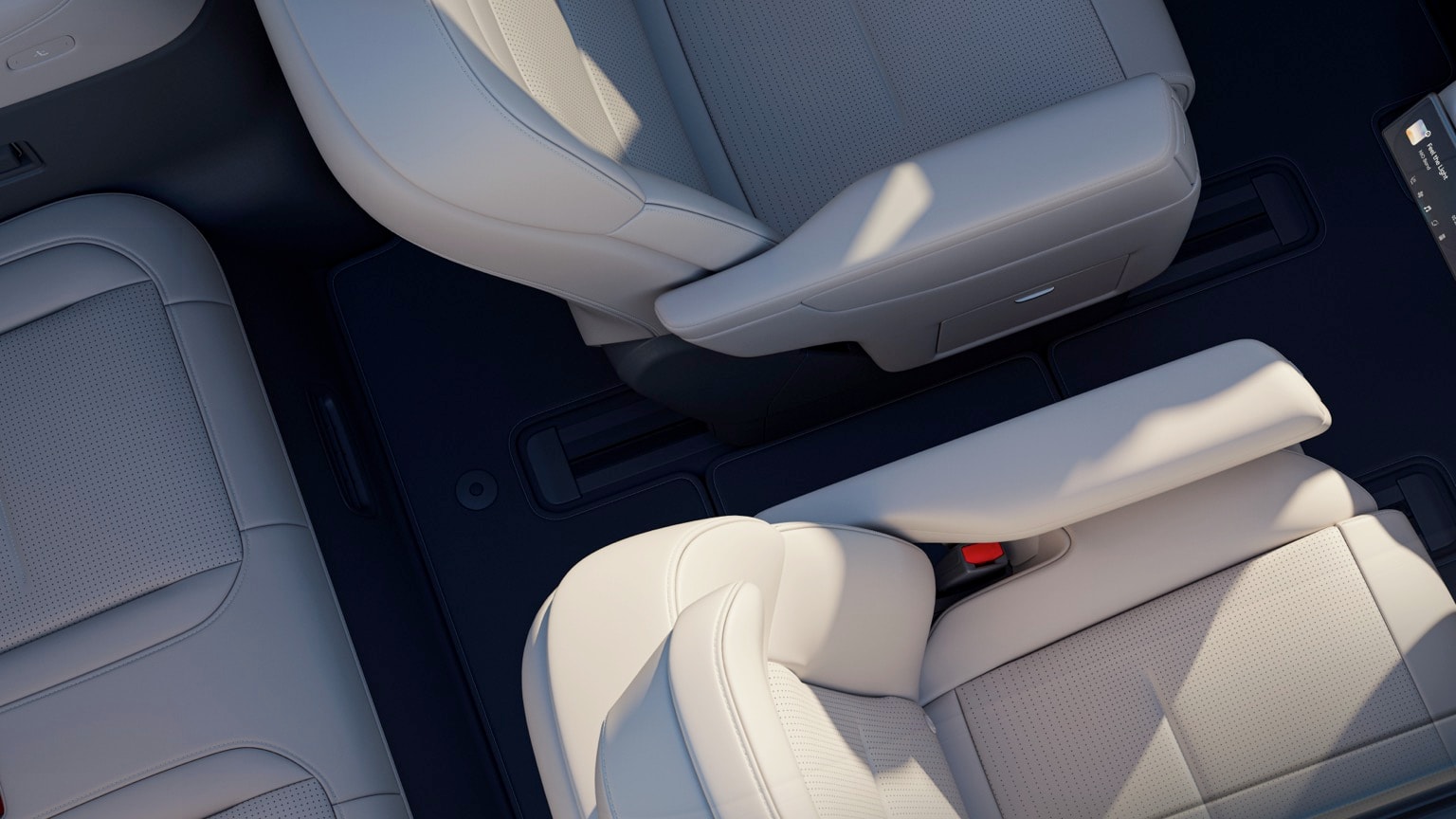 l'intérieur d'une voiture