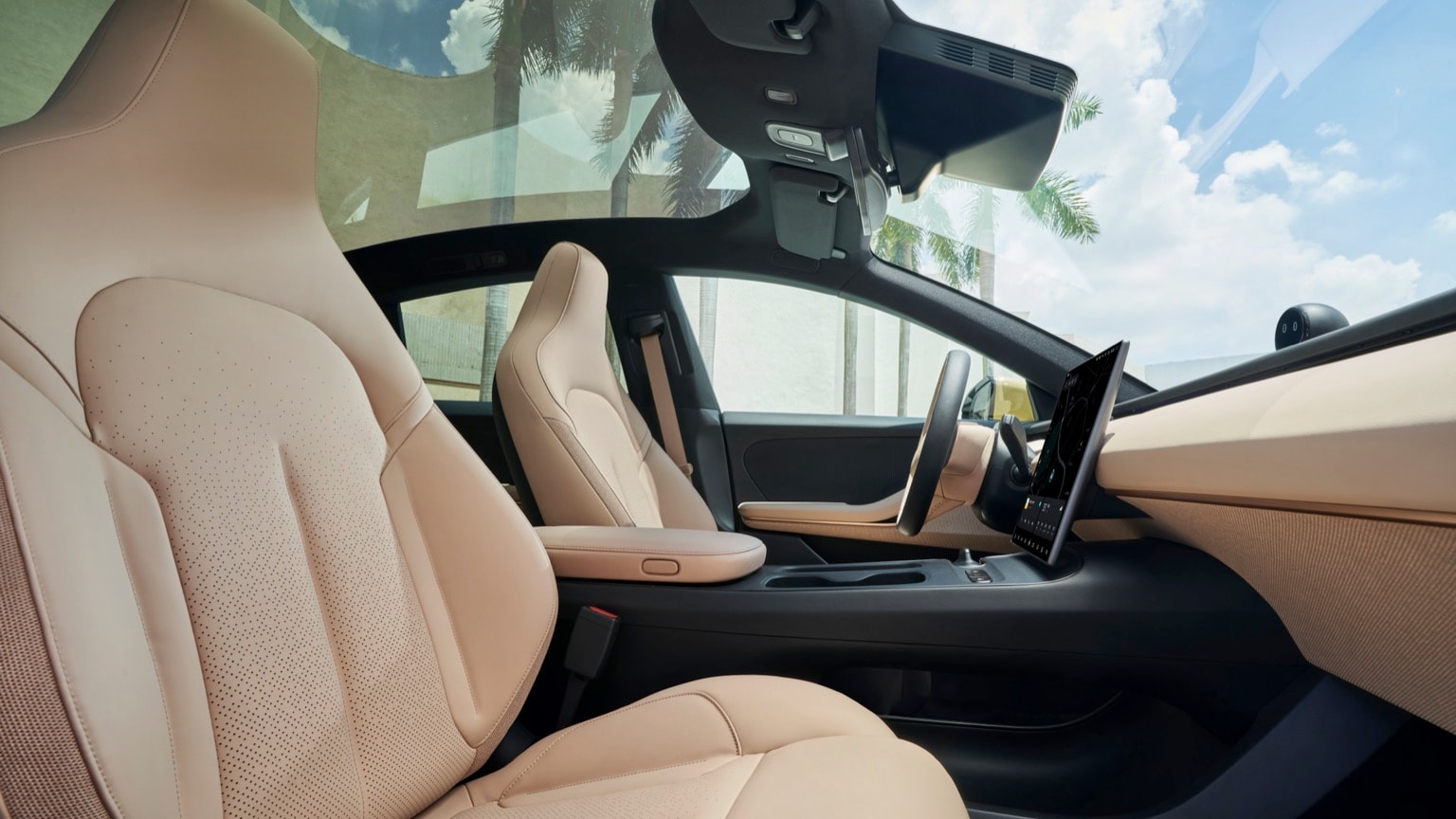 l'intérieur d'une voiture