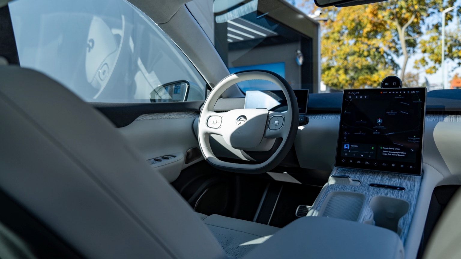 l'intérieur d'une voiture