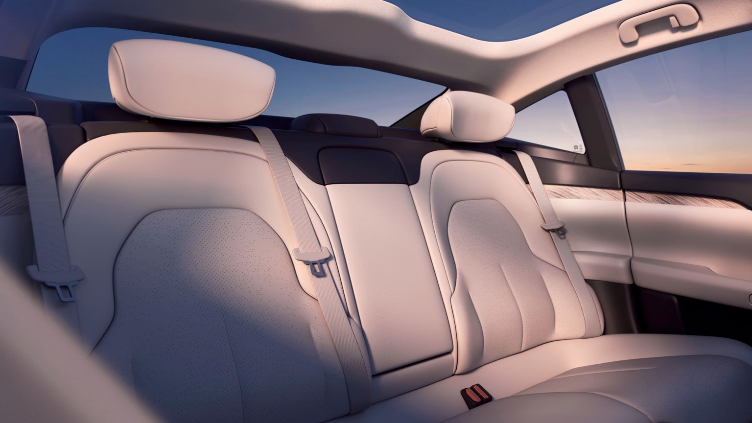 l'intérieur d'une voiture