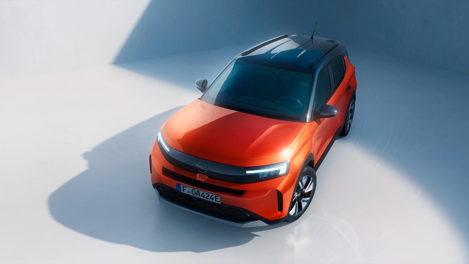 a red and black car