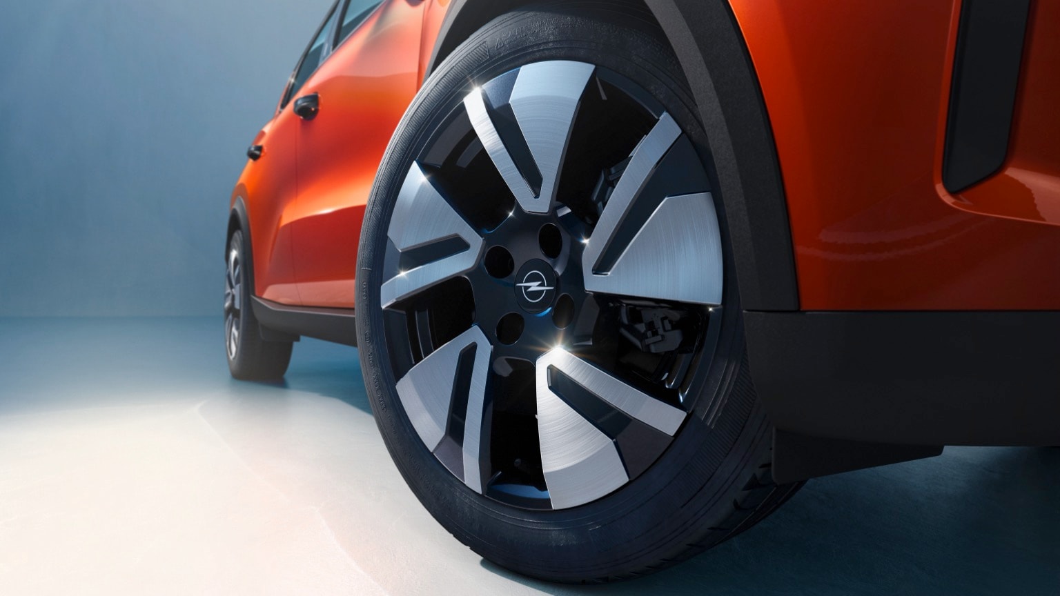 close up of a car tire