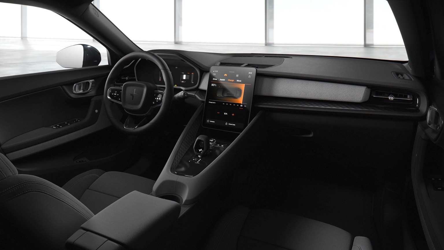 l'intérieur d'une voiture