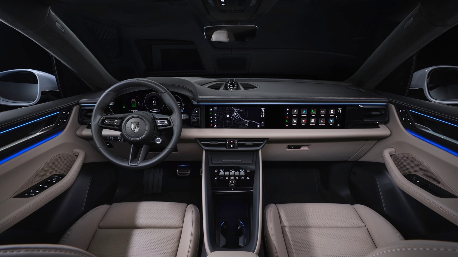 l'intérieur d'une voiture