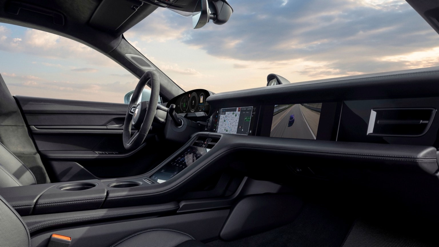 l'intérieur d'une voiture