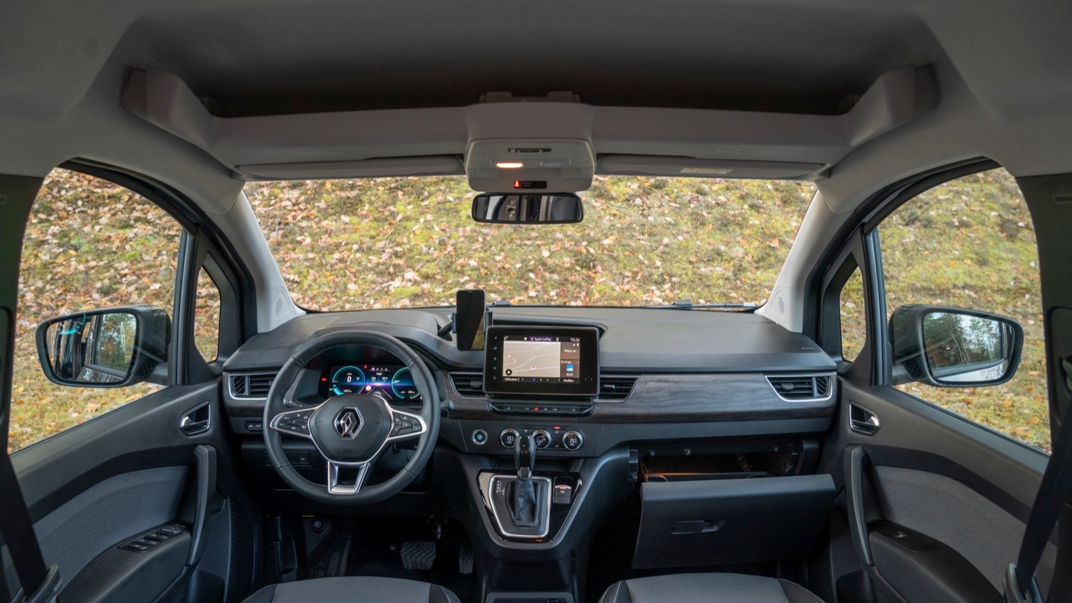 l'intérieur d'une voiture