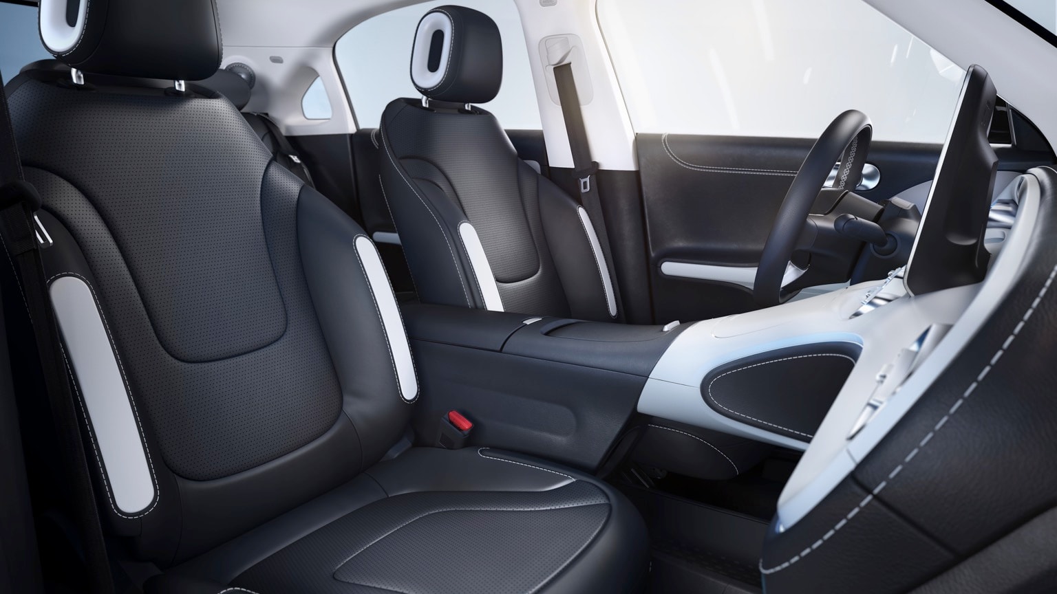 l'intérieur d'une voiture