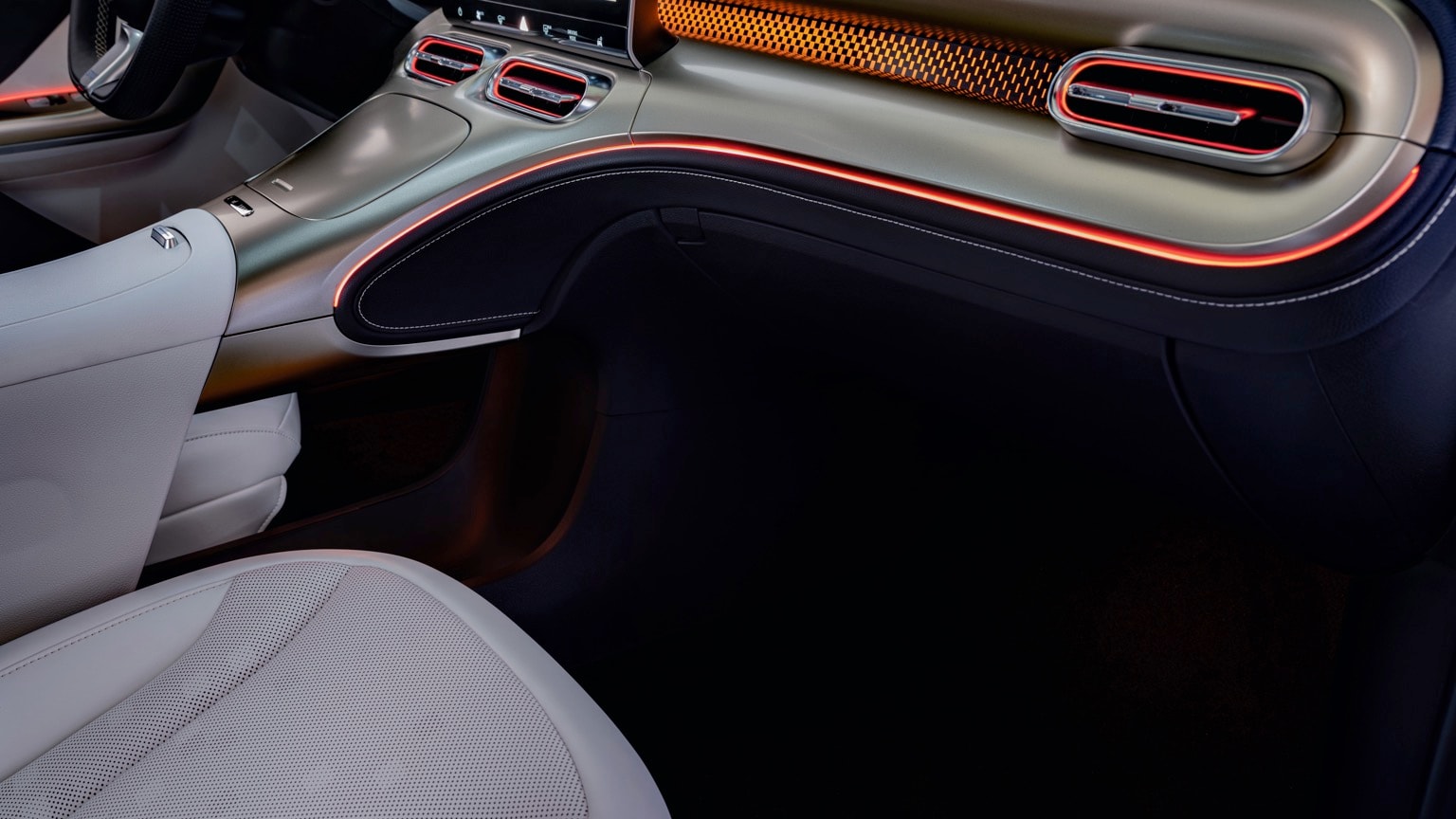 l'intérieur d'une voiture