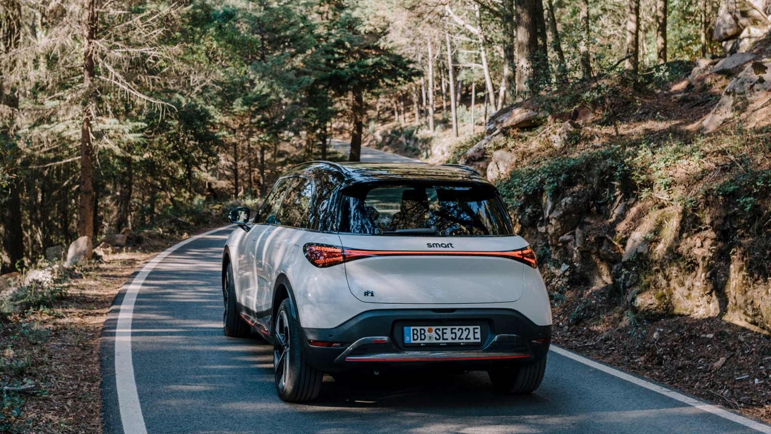 a car on a road