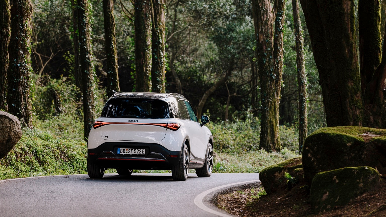 a car on a road