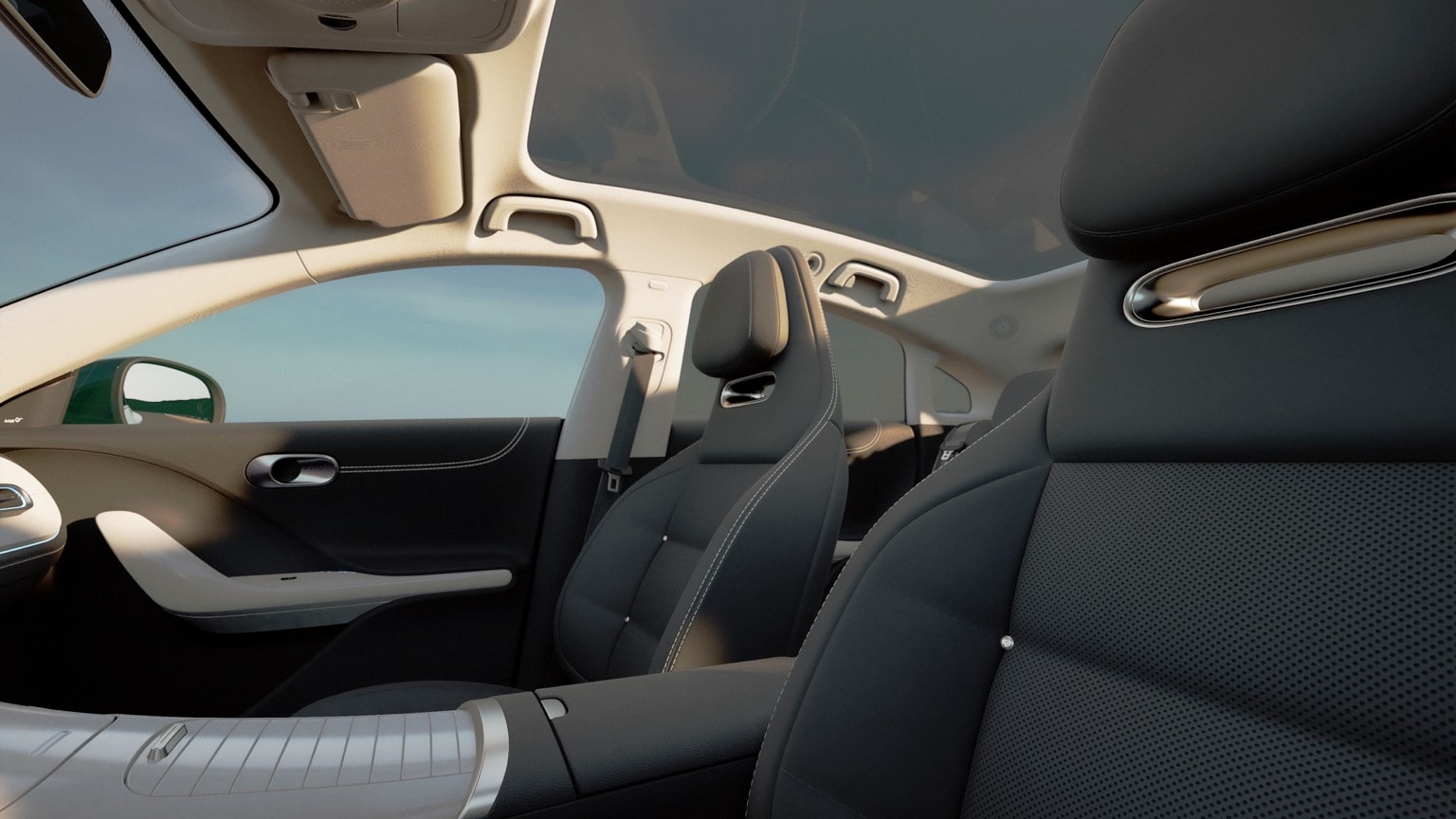 l'intérieur d'une voiture
