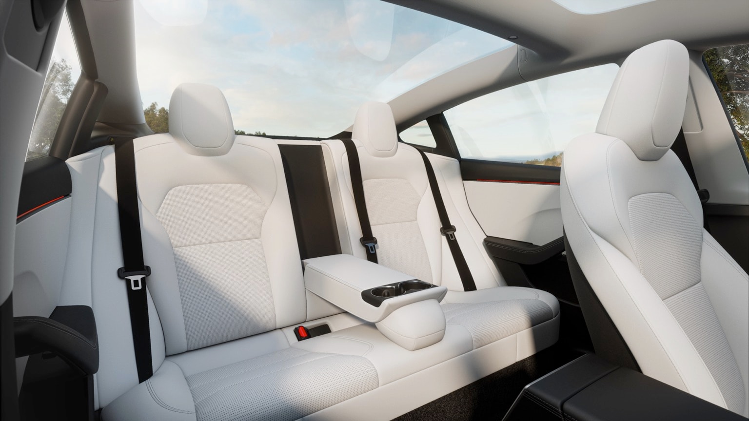 the inside of a car