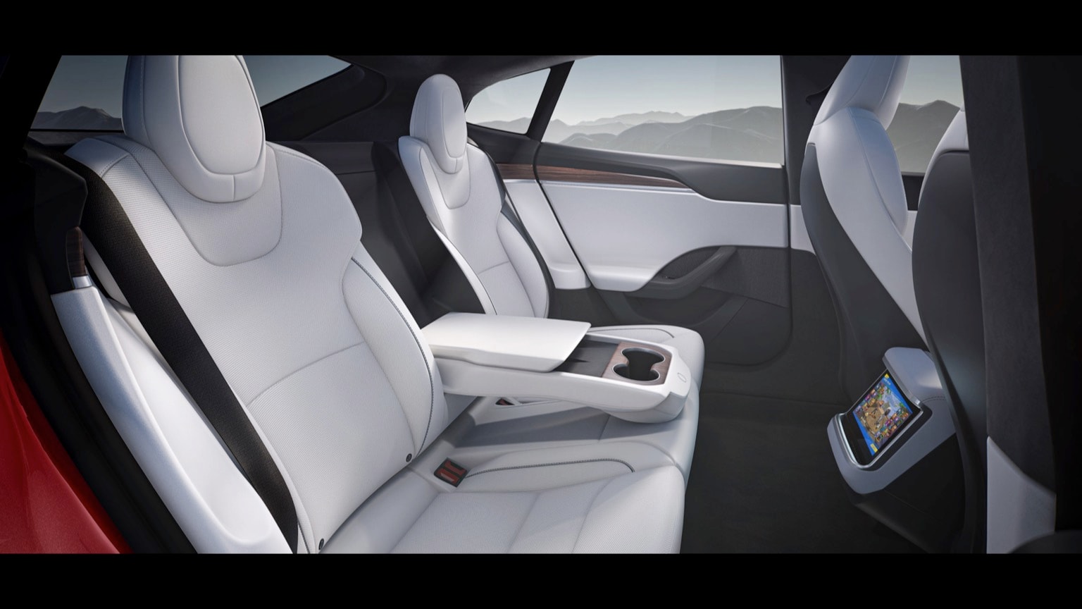 the inside of a car
