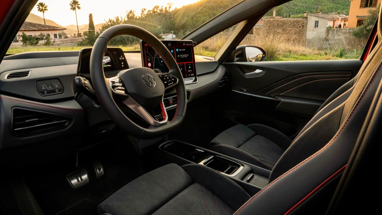 l'intérieur d'une voiture