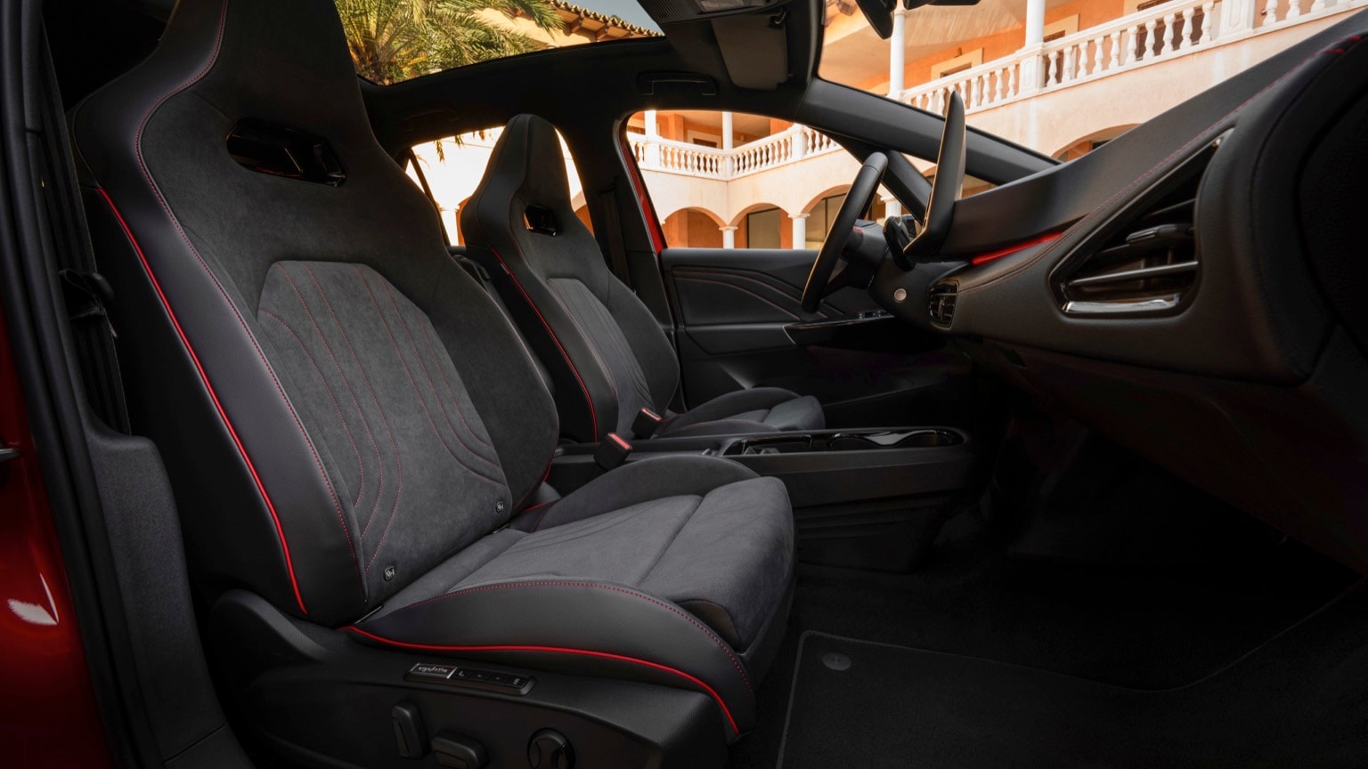l'intérieur d'une voiture