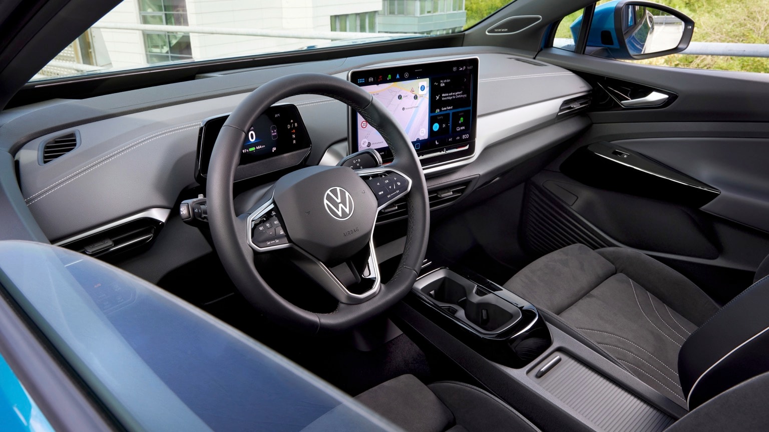 l'intérieur d'une voiture