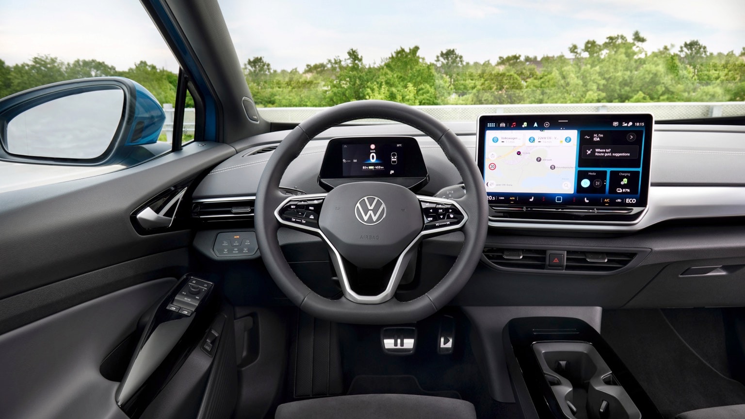 l'intérieur d'une voiture