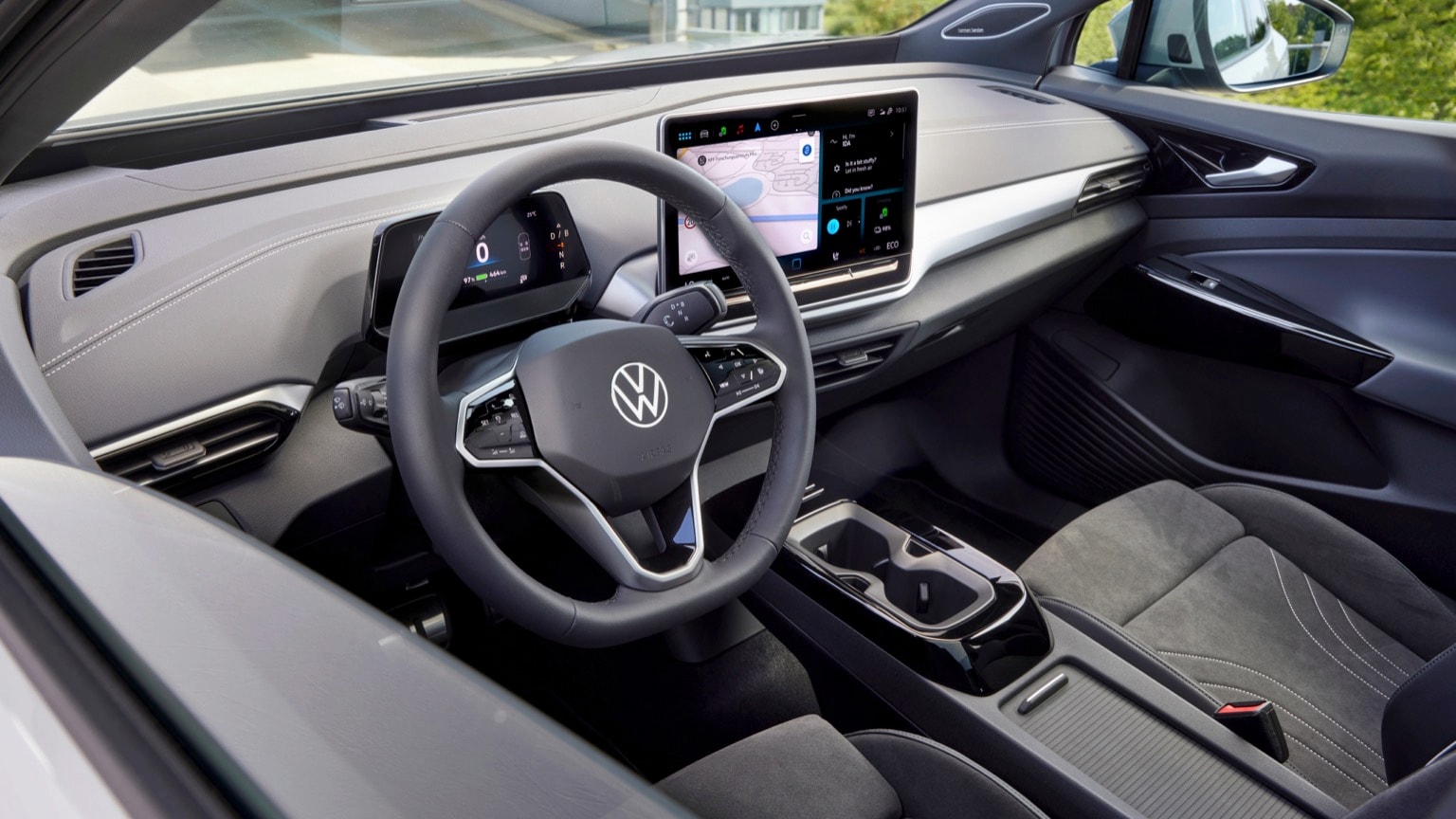 the interior of a car